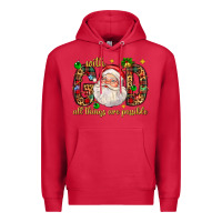 Cardinal with god all things are possible with santa claus bbs Premium Hoodie - BundleAndBundleShop