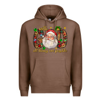 Chestnut with god all things are possible with santa claus bbs Premium Hoodie - BundleAndBundleShop
