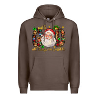 Coffee with god all things are possible with santa claus bbs Premium Hoodie - BundleAndBundleShop