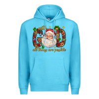 With God All Things Are Possible With Santa Claus Bbs Premium Hoodie | Teevron
