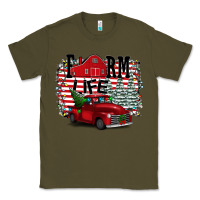 Army Green Farm Life Christmas Classic Tee - Bettercallsaul