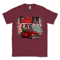 Burgundy Farm Life Christmas Classic Tee - Bettercallsaul