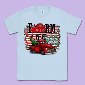 Farm Life Christmas Classic Tee Designed By Bettercallsaul