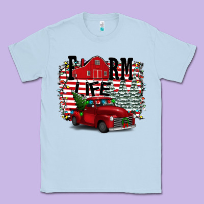 Farm Life Christmas Classic Tee Designed By Bettercallsaul