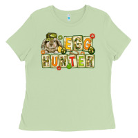 Matcha Egg hunter with camouflage plate letters Ladies Tee - NancyCooperArtShop