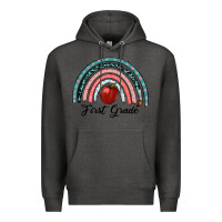 Charcoal Heather first grade rainbow Premium Hoodie - RanaPortraitStore