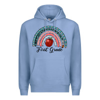 Colony Blue first grade rainbow Premium Hoodie - RanaPortraitStore