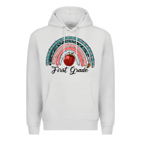 Dove Grey first grade rainbow Premium Hoodie - RanaPortraitStore