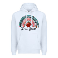White first grade rainbow Premium Hoodie - RanaPortraitStore