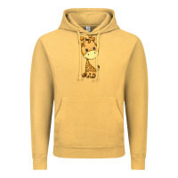 Vintage Mustard giraffe Vintage Hoodie - texasbilliewilder