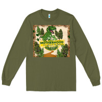 Army Green motherhood is a walk in the park Long Sleeve Tee - TumblerDesignByShophia