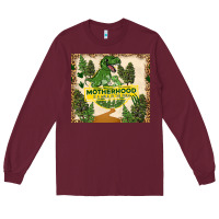 Burgundy motherhood is a walk in the park Long Sleeve Tee - TumblerDesignByShophia