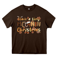 Chocolate Brown have a very melanin christmas Heavy Core Tee - MaliasSmallBusiness