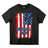 Asphalt baseball dad american flag Heavy Core Tee - JahusDesignShop