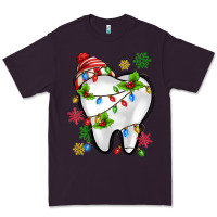 Plum Christmas Teeth Dentist Premium Tee - MaliasSmallBusiness