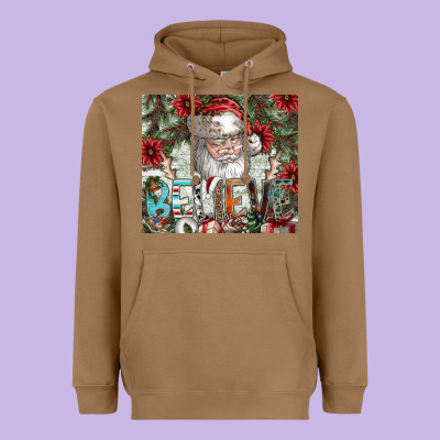 Believe Heavyweight Hoodie Designed By Cowhidedigitalart