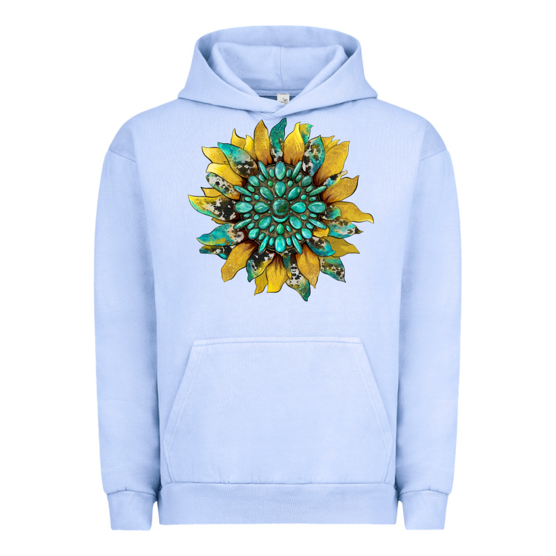 Sunflower With Gemstone And Cowhide Urban Hoodie by Artiststas | Teevron