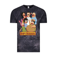 Cloud Black bobs family portrait Vintage Tee - lanVoArt