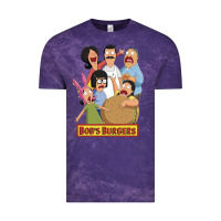 Cloud Purple bobs family portrait Vintage Tee - lanVoArt