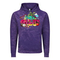 Cloud Purple Nurse off duty Vintage Hoodie - NancyCooperArtShop