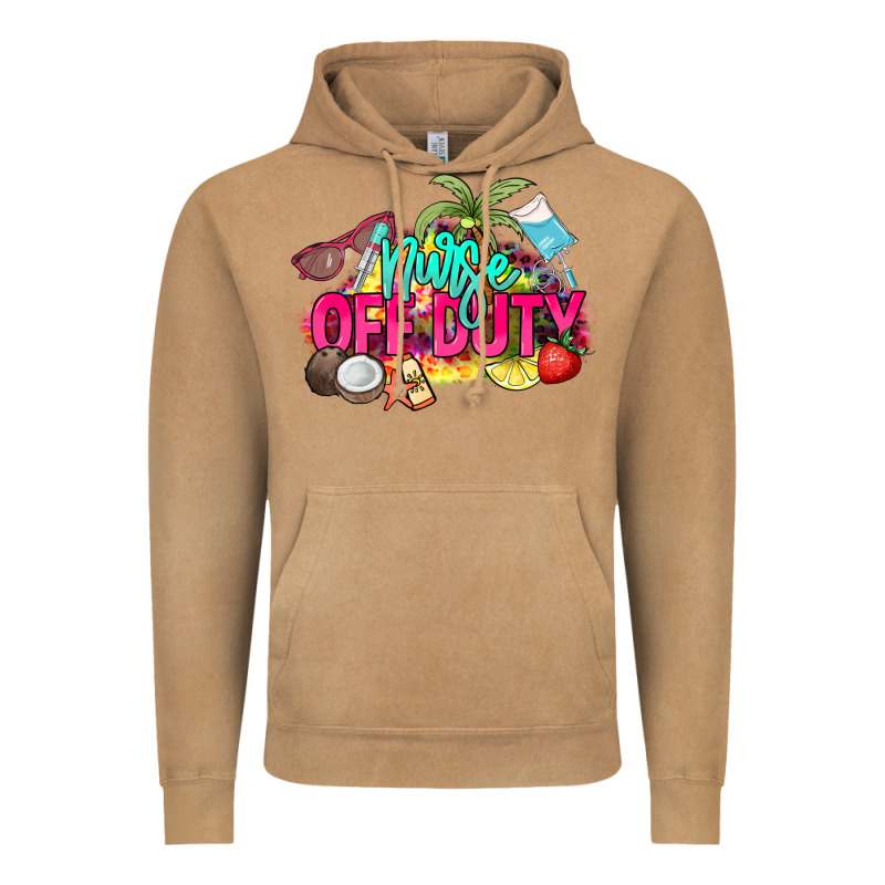 Nurse Off Duty Vintage Hoodie by NancyCooperArtShop | Teevron