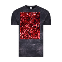 Cloud Black red glitter party sequins Vintage Tee - lanVoArt