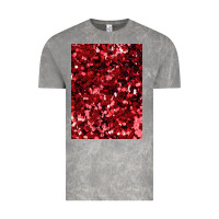 Cloud Rock red glitter party sequins Vintage Tee - lanVoArt
