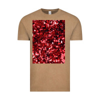 Vintage Coffee red glitter party sequins Vintage Tee - lanVoArt