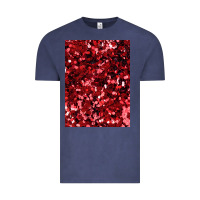 Vintage Denim red glitter party sequins Vintage Tee - lanVoArt