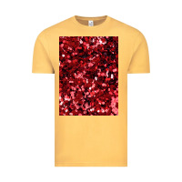 Vintage Mustard red glitter party sequins Vintage Tee - lanVoArt