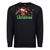Black moey Christmas Premium Sweatshirt - CowhideDigitalArt