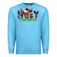 Ocean Blue moey Christmas Premium Sweatshirt - CowhideDigitalArt