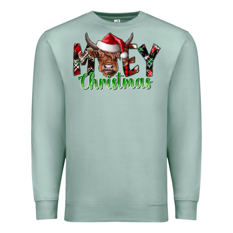Moey Christmas Premium Sweatshirt by CowhideDigitalArt | Teevron