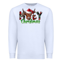 White moey Christmas Premium Sweatshirt - CowhideDigitalArt