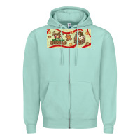 Seafoam just a girl who loves christmas Zipper Hoodie - BundleAndBundleShop