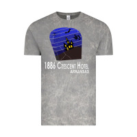 Cloud Rock 1886 Crescent Hotel Eureka Springs Arkansas USA Halloween Haunted Bat  Vintage Tee - lanVoArt
