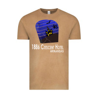 Vintage Camel 1886 Crescent Hotel Eureka Springs Arkansas USA Halloween Haunted Bat  Vintage Tee - lanVoArt