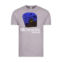 Vintage Zinc 1886 Crescent Hotel Eureka Springs Arkansas USA Halloween Haunted Bat  Vintage Tee - lanVoArt