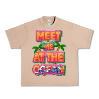 Burro Meet me at the ocean Summer Urban Heavy Tee - NancyCooperArtShop
