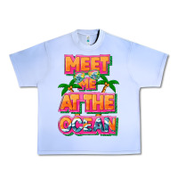 Grape Ice Meet me at the ocean Summer Urban Heavy Tee - NancyCooperArtShop