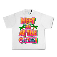 Lunar Rock Meet me at the ocean Summer Urban Heavy Tee - NancyCooperArtShop