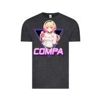 Vintage Black hyperdimension neptunia (compa aesthetic) Vintage Tee - lanVoArt