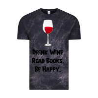Cloud Black drink wine, read books, be happy Vintage Tee - Bettercallsaul