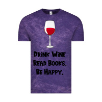 Cloud Purple drink wine, read books, be happy Vintage Tee - Bettercallsaul