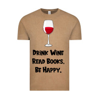 Vintage Coffee drink wine, read books, be happy Vintage Tee - Bettercallsaul
