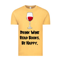 Vintage Mustard drink wine, read books, be happy Vintage Tee - Bettercallsaul