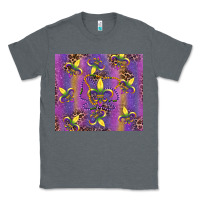 Charcoal Heather mardi gras fleur de lis Classic Tee - RanaPortraitStore