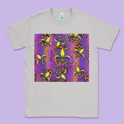 Mardi Gras Fleur De Lis Classic Tee Designed By Ranaportraitstore