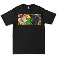 Black Charolais Bull And Black Angus Bull With Farm Premium Tee - RanaPortraitStore