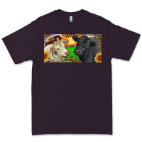Plum Charolais Bull And Black Angus Bull With Farm Premium Tee - RanaPortraitStore